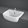 RAK Series 600 Semi-Recessed Basin 420mm Wide - 1 Tap Hole