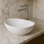 RAK Shell Sit-On Countertop Basin 395mm Wide - 0 Tap Hole