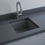 RAK Silvia Drop in Kitchen Sink 450mm L x 475mm W - Matt Grey
