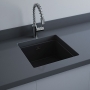 RAK Silvia Drop in Kitchen Sink 450mm L x 475mm W - Matt Black