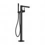 RAK Sorrento Freestanding Bath Shower Mixer Tap - Matt Black