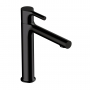 RAK Sorrento Medium Height Basin Mixer Tap Without Waste - Matt Black