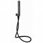 RAK Square Shower Handset with Hose and Bracket - Black