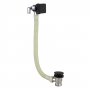 RAK Square Overflow Bath Filler with Click Clack Waste - Black