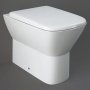 RAK Summit Back to Wall Pan Alpine White - Excluding Seat