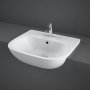 RAK Tonique Semi-Recessed Basin 520mm Wide - 1 Tap Hole