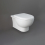 RAK Tonique Rimless Wall Hung Toilet Hidden Fixation - Soft Close Seat