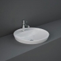 RAK Variant Round Drop-In Wash Basin 420mm Wide 1 Tap Hole - Alpine White