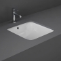 RAK Variant Square Undermount Countertop Basin 415mm Wide - 0 Tap Hole
