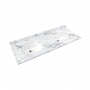 RAK Washington Undermount Marble Countertop with Drop in Basin 1200mm Wide 1TH - White