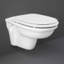 RAK Washington Rimless Wall Hung Toilet (inc Soft Close Seat)