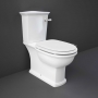 RAK Washington Close Coupled Toilet with Horizontal Outlet & Lever Cistern - White Seat