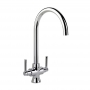 Rangemaster Cruciform Dual Lever Kitchen Sink Mixer Tap - Chrome