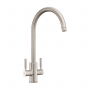 Rangemaster Intense Dual Lever Kitchen Sink Mixer Tap - Brushed