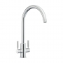 Rangemaster Intense Dual Lever Kitchen Sink Mixer Tap - Chrome