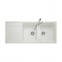 Rangemaster Loa 2.0 Bowl Inset Kitchen Sink with Waste Kit 1160mm L x 500mm W - Arctic White