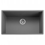 Rangemaster Oridian 1.0 Bowl Undermount Kitchen Sink with Waste Kit 760mm L x 440mm W - Concrete