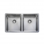 Rangemaster Quad 2.0 Bowl Inset or Undermount Kitchen Sink with Waste Kit 760mm L x 450mm W - Stainless Steel