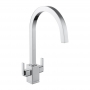 Rangemaster Quad Dual Lever Kitchen Sink Mixer Tap - Chrome