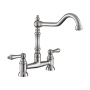 Rangemaster Waverley Bridge Kitchen Sink Mixer Tap - Polished Nickel