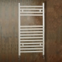 Redroom Elan Straight Heated Towel Rail 800mm H x 500mm W - White