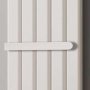 Reina Single Aluminium Radiator Towel Bar 450mm Wide - White