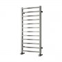 Reina Arden Square Tube Heated Towel Rail 500mm H x 500mm W Polished Stainless Steel