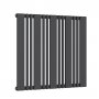 Reina Bonera Designer Horizontal Radiator 550mm H x 588mm W Anthracite