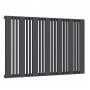 Reina Bonera Designer Horizontal Radiator 550mm H x 852mm W Anthracite