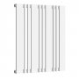 Reina Bonera Designer Horizontal Radiator 550mm H x 456mm W White