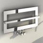 Reina Breno Designer Heated Towel Rail 350mm H x 720mm W Chrome