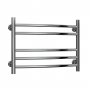Reina Eos Curved Heated Towel Rail 430mm H x 600mm W Polished Stainless Steel