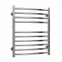 Reina Eos Curved Heated Towel Rail 720mm H x 600mm W Polished Stainless Steel