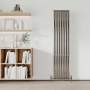Reina Neva Designer Radiator 1800mm H x 413mm W Single Chrome