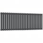Reina Neval Single Horizontal Aluminium Radiator 600mm H x 1407mm W Anthracite