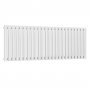 Reina Neval Single Horizontal Aluminium Radiator 600mm H x 1407mm W White