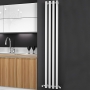 Reina Oria Designer Vertical Radiator 1800mm H x 270mm W White