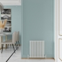 Reina Sena Designer Horizontal Radiator 550mm H x 790mm W White
