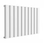 Reina Vicari Single Horizontal Aluminium Radiator 600mm H x 1000mm W White
