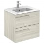 Royo Vitale Slimline 600mm 2-Drawer Wall Hung Vanity Unit