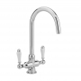 Sagittarius Canterbury Mono Kitchen Sink Mixer Tap Dual Handle - Chrome