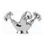 Sagittarius Churchmans Mono Basin Mixer Tap with Sprung Waste Dual Handle - Chrome