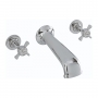 Sagittarius Churchmans 3-Hole Bath Filler Tap Wall Mounted - Chrome