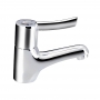 Sagittarius Contract Lever Sequential Basin Mixer Tap - Chrome