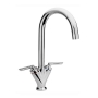 Sagittarius Contract Mono Kitchen Sink Mixer Tap Swivel Spout Dual Handle Chrome