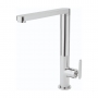Sagittarius Eclipse Flat Spout Side Lever Kitchen Sink Mixer Tap - Chrome