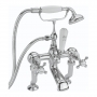Sagittarius Edwardian Deluxe Bath Shower Mixer Tap with Shower Kit - Chrome