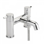 Sagittarius Ergo Bath Shower Mixer Tap with Shower Kit Pillar Mounted - Chrome
