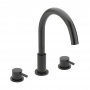 Sagittarius Ergo 3-Hole Bath Filler Tap Deck Mounted - Black