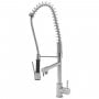 Sagittarius Ergo Side Lever Professional Kitchen Sink Mixer Tap with Pull Out Spray - Chrome